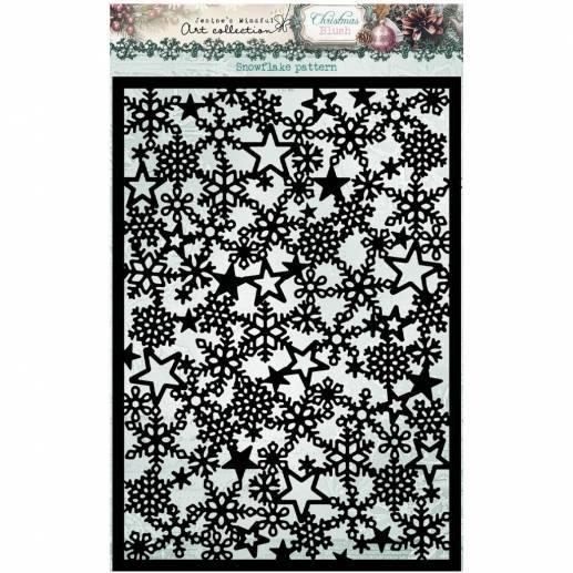 Schablon 14,8 x 21 cm - Snowflake Christmas Blush - Studio Light