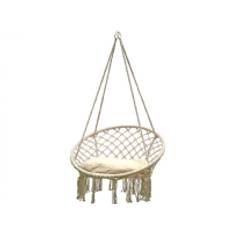 Saska Garden openwork hammock hanging chair 80 x 60 cm with Ecru pillow universal (245640)