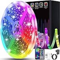 Keepsmile 20 m LED-tejp, LED-sovrum Bluetooth, LED-remsa styrs av APP, LED för sovrum