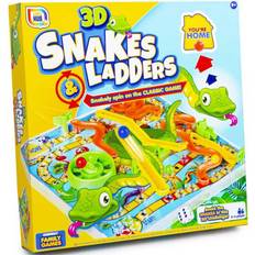 3D Snakes and Ladders - Børnespil - 2-4 spillere - Fra 5 år