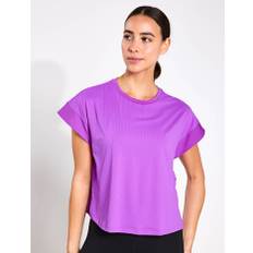 adidas Women's STUDIO T-SHIRT PURBUR/GRETWOPURBUR/GRETWO - IX0451 - Purple - Size: Large