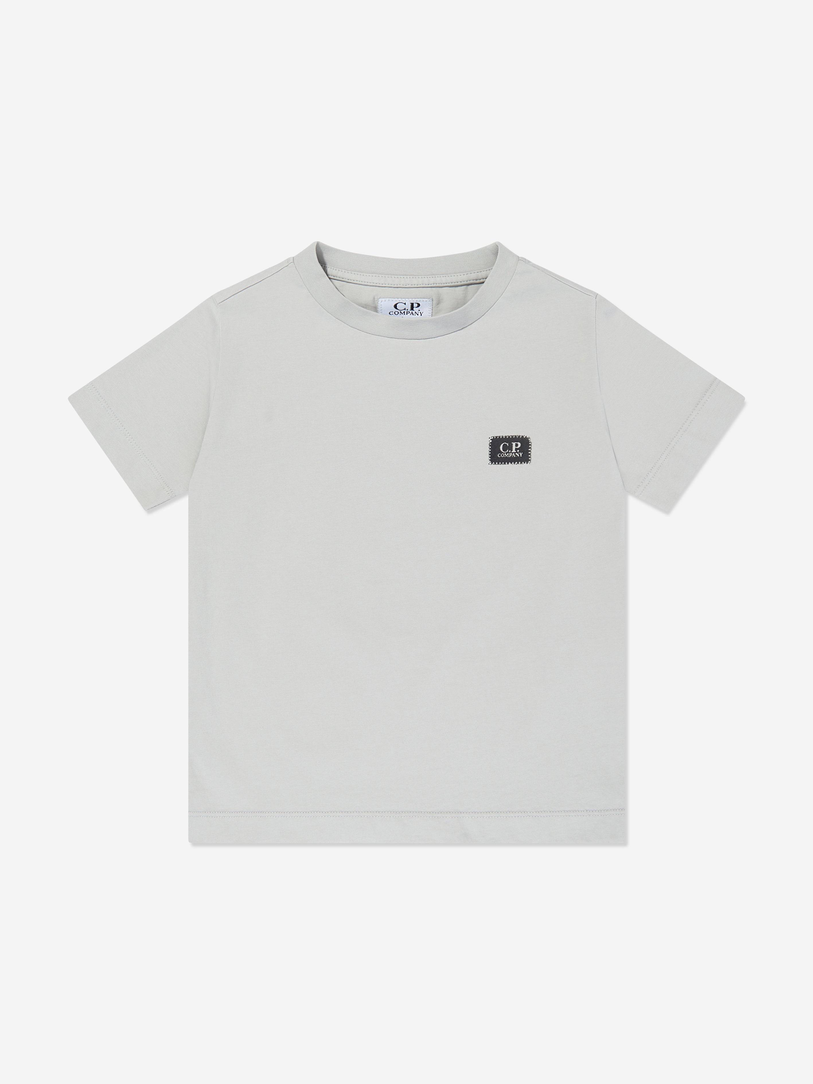 C.P. Company Boys Logo T-Shirt in Grey - Multicoloured / 14 Yrs (14 Yrs)