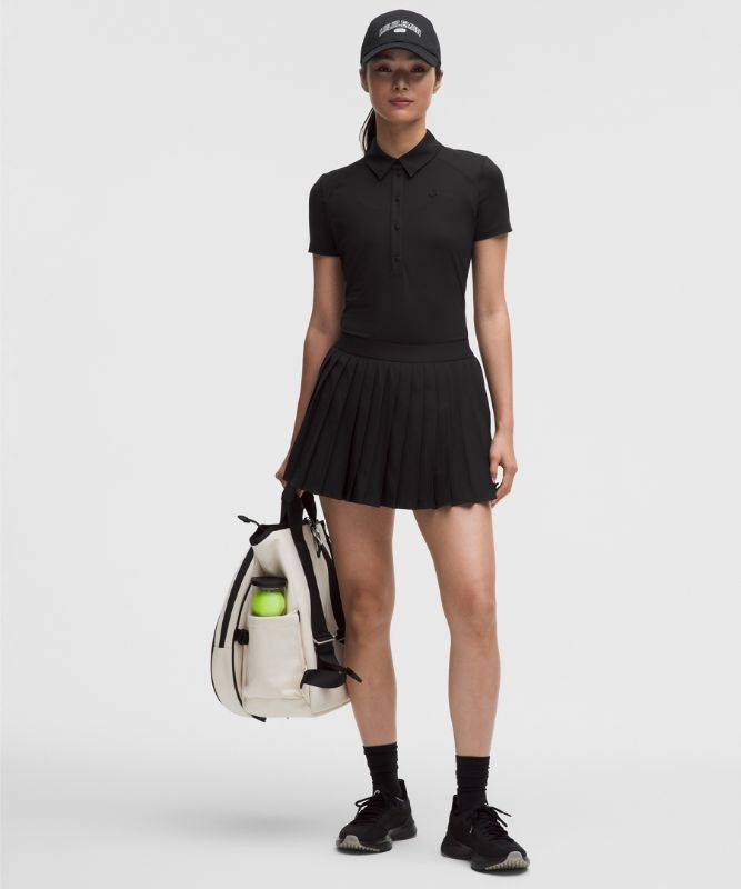 lululemon – Tennisrock mit Falten und hohem Bund für Frauen – Größe 14 in Black