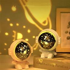 Musik Galaxy Star Projector Stjärnhimlen Nattlampa Astronautlampa Rumdekoration Present till barn, barn, baby jul Spacem