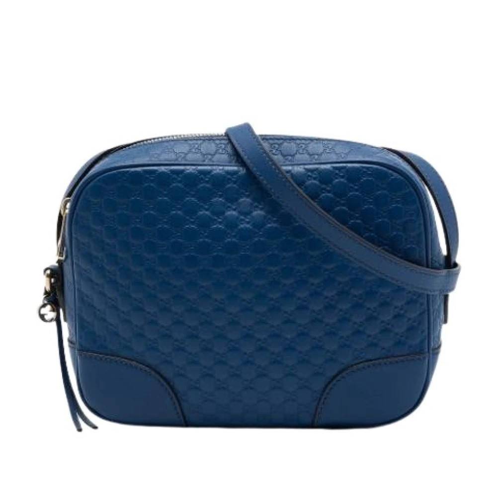 Gucci Vintage Pre-owned Bree Skuldertaske - Vintage - Dame - Blå - ONE SIZE - Uld