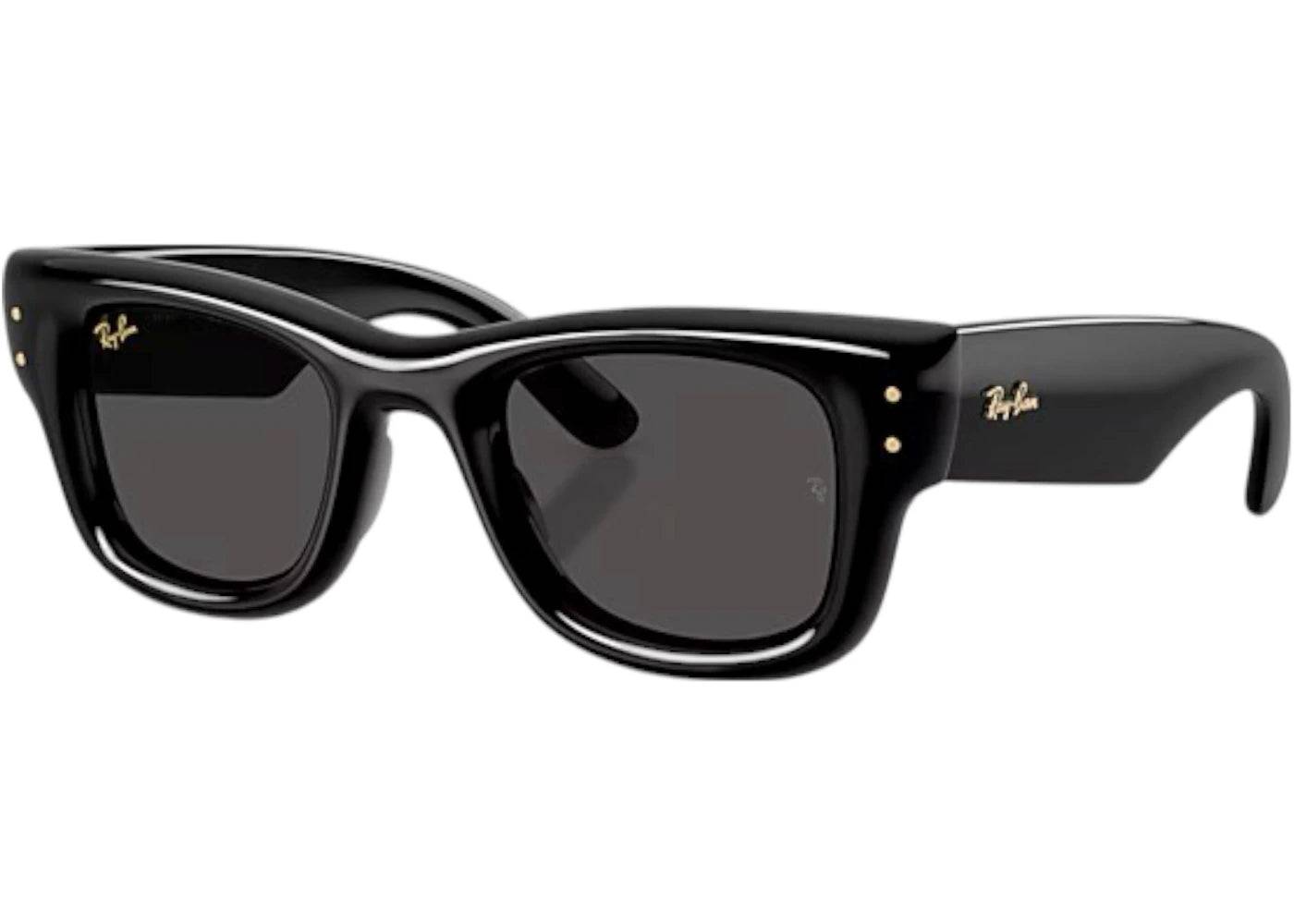 Ray-Ban x A$AP Rocky Wayfarer Puffer Sunglasses Polished Black Ultra Black (RB4940) - One Size (One Size)