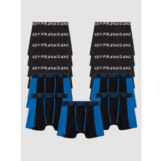 Frank Dandy 15-pack black & blue badge boxers (S)