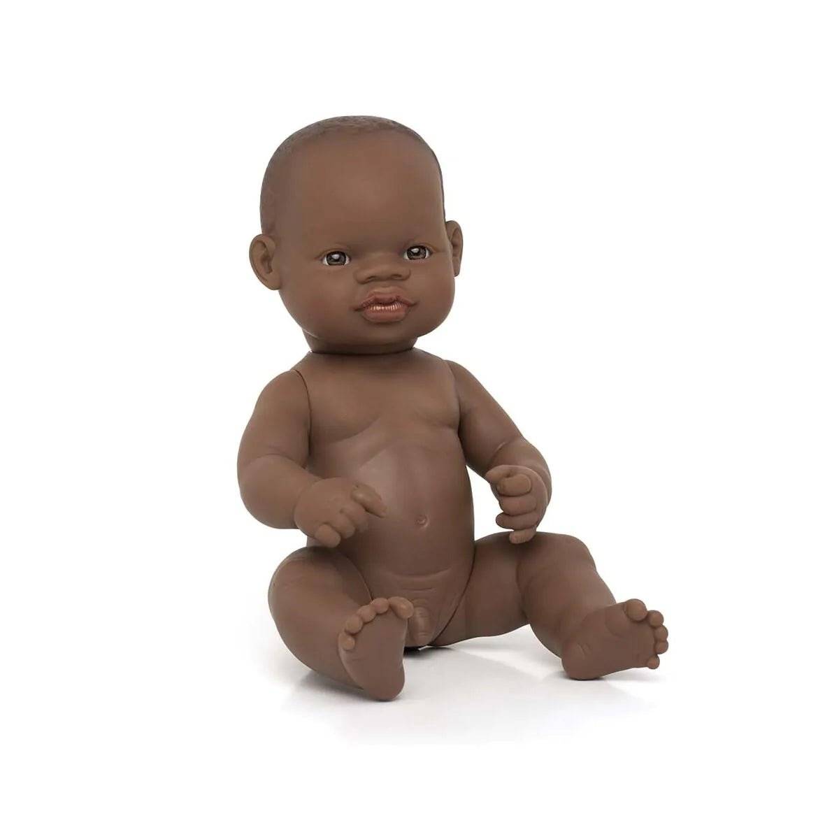 Miniland - Babydukke - 32 cm - Afrikansk - Dreng.