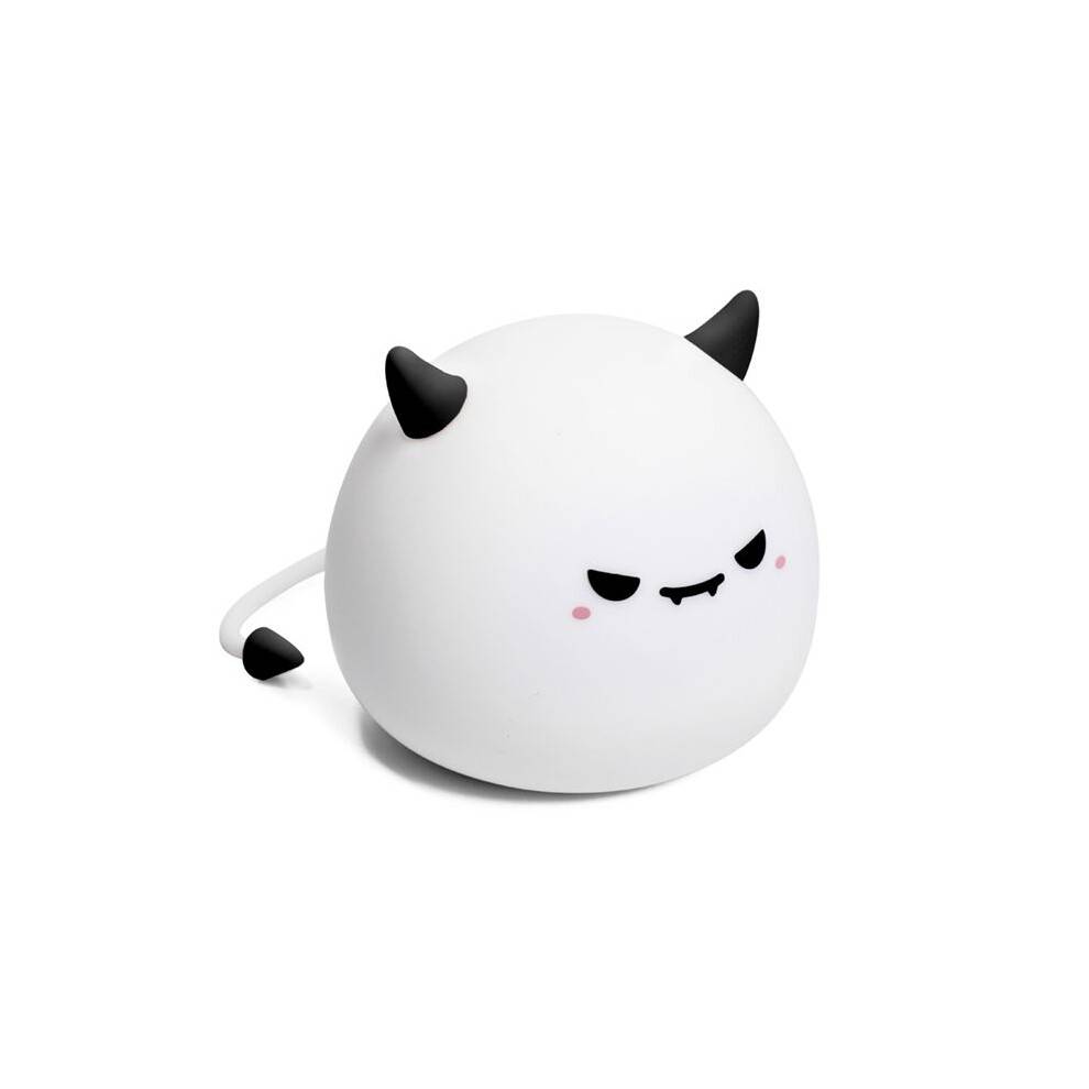 Söt Liten Djävulsmonsterlampa Mjuk Belysning Liten Nattlampa Sänglampa Svart