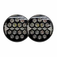 2-pak NIZLED R140DRL, 9 tommer / 22 cm ekstralys med DRL, 140W