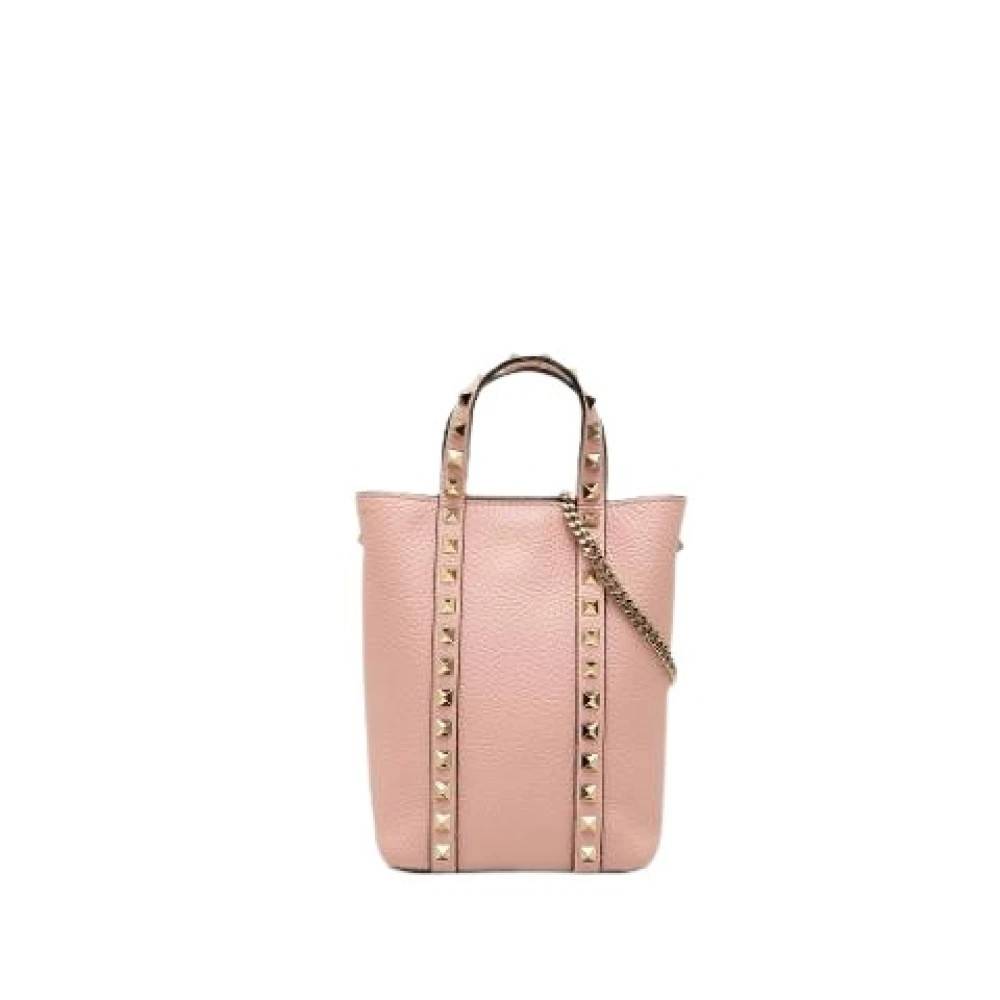 Valentino Vintage Pre-owned Satchel - Vintage - Dame - Lyserød - ONE SIZE - Læder