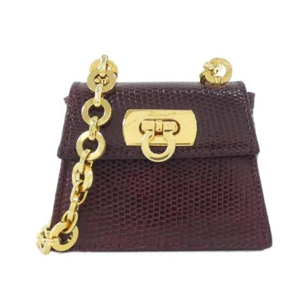 Salvatore Ferragamo Pre-owned - Pre-owned Lizard Shoulder Bag Vintage - Dam - ONE Size -