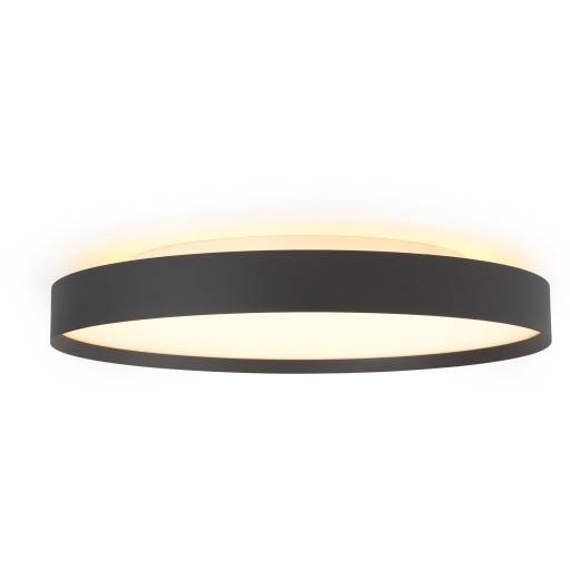 Halo Design Backlight Full plafond, sort, Ø50 cm
