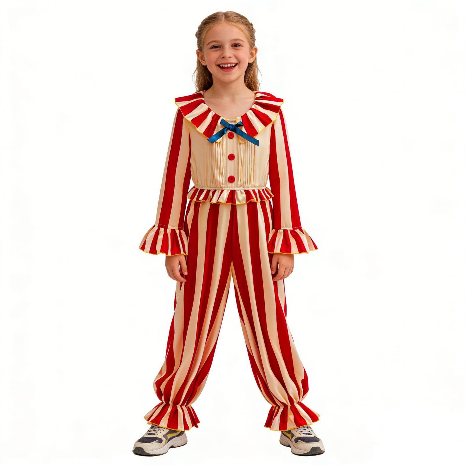Barn Unisex Läskig Kostym för Halloweenfest Scenföreställning cm röd