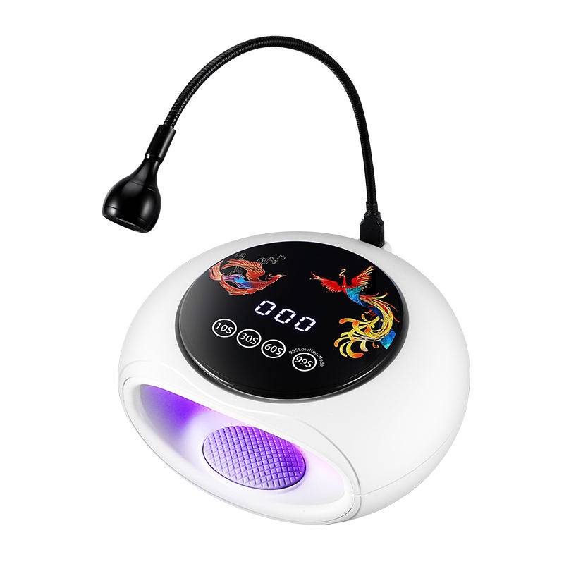 AMDMG 2024 new innovations uv nail lamp dryer 128w 30pcs UV LED lamp beads with 660nm red light for Curing Gel Polish Home Salon