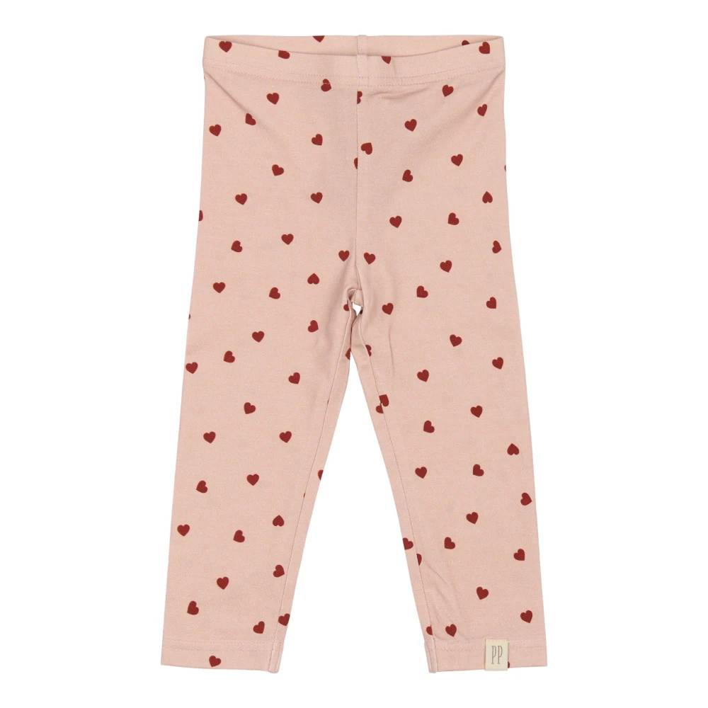 Petit Piao Pp202 Legging - Kids - Dame - Lyserød - 92 CM - Bomuld