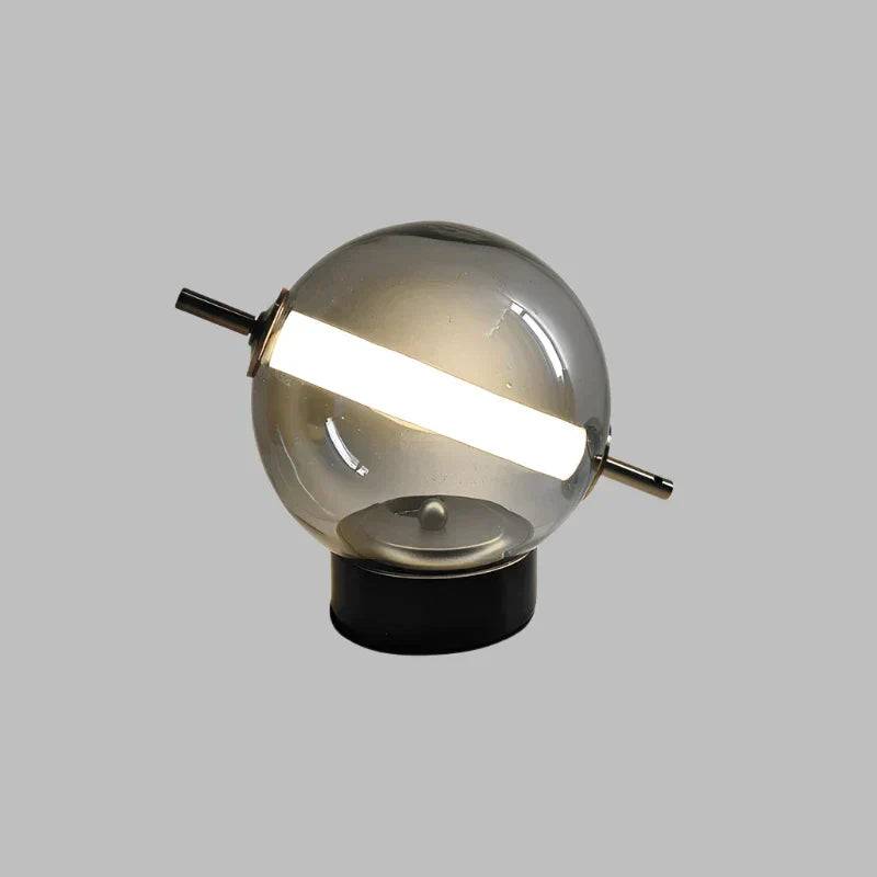 ChicLustre - Elegant Retro Bordslampa för alla Rum - Rökgrå / Kall vit