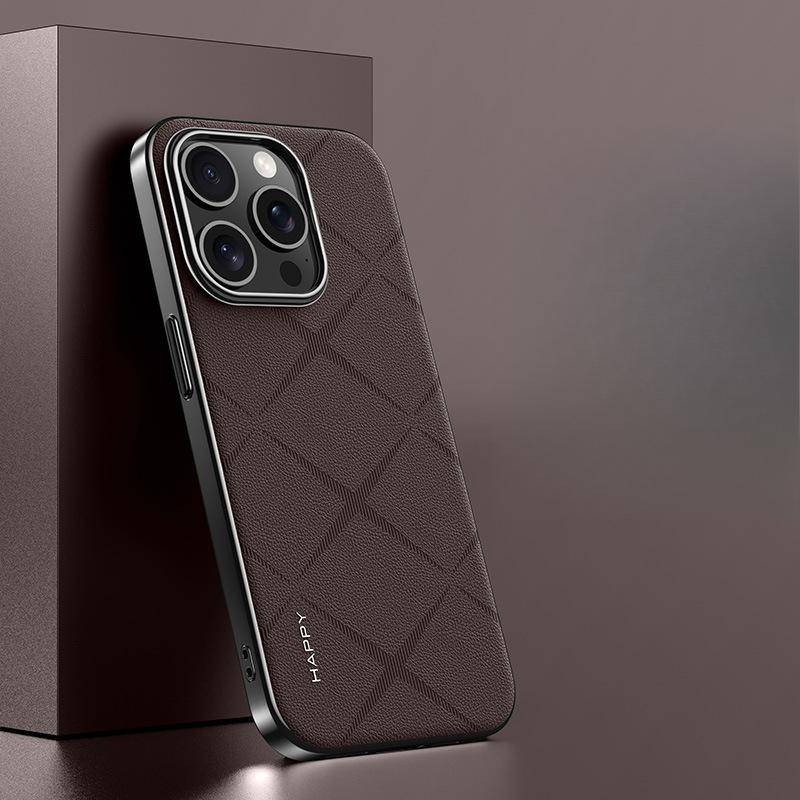 Suitable for Apple 16promax Phone Case, Business IPhone15 Full Cover 14 Shockproof 13 Luxurious Women's Leather Case iPhone 13 6.1 inch