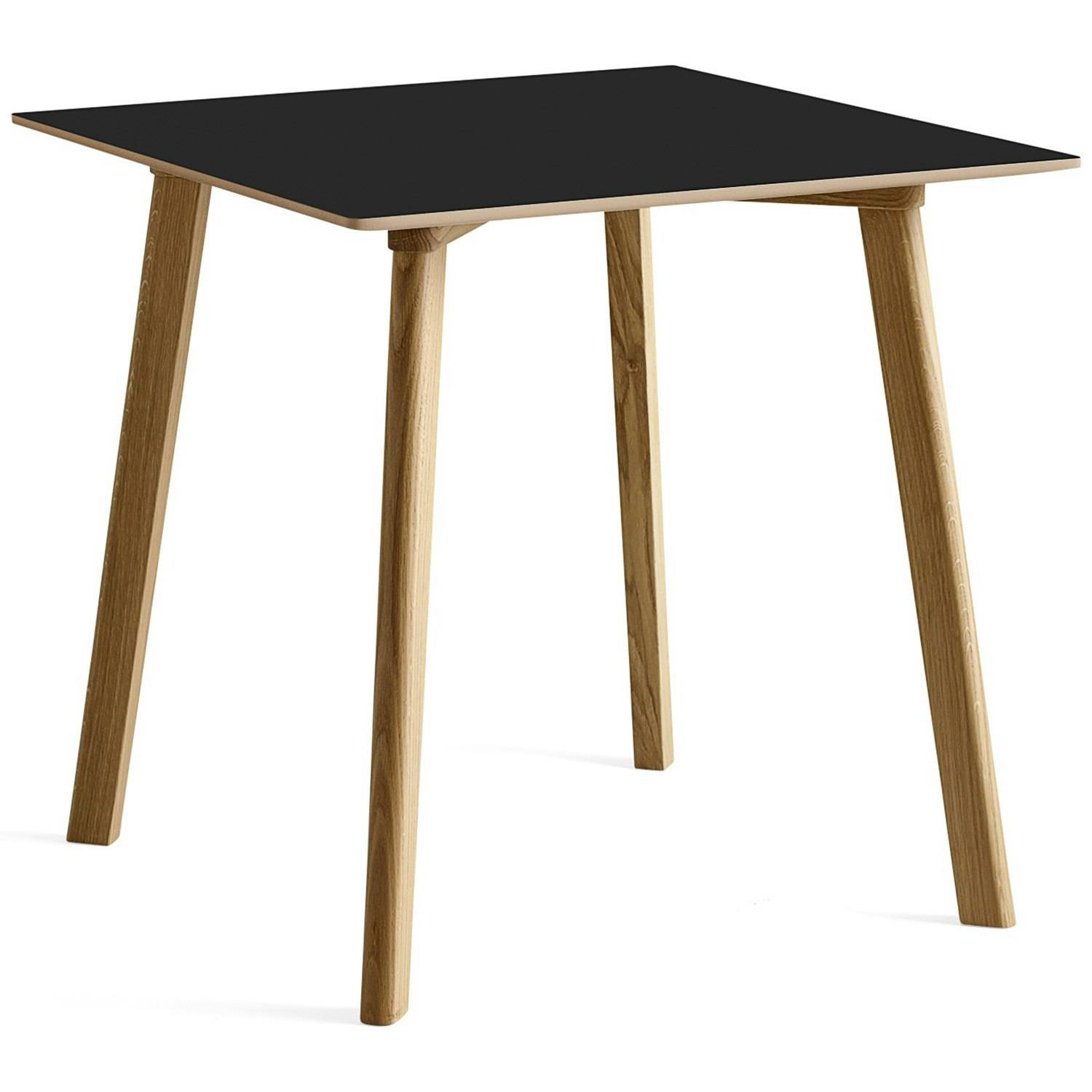 Hay Cph Deux 210 2.0 Bord 75x75 Cm / Vandbaseret Lakeret Eg - Spisebord & Barbord Laminat Sort - AE843-A321-AR38.
