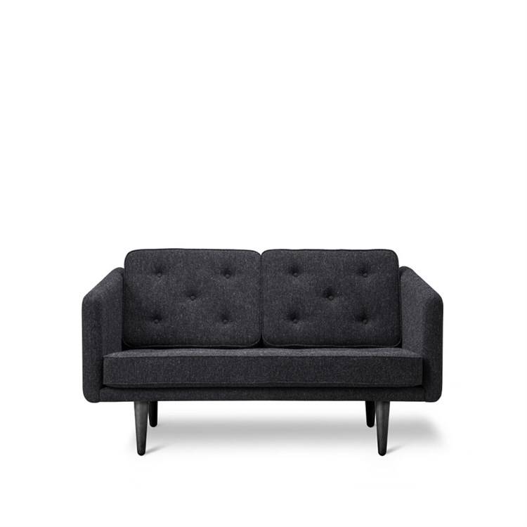 Fredericia Furniture Nr. 1 soffa Svart Ek/Hallingdal 180 2002: 2-Seater
