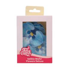 Ätbar våffelblomma - orkidéblå 10 st, FunCakes