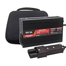 HYDTGZ 48V 6A Batteriladdare för Golfvagn G19 G22, 48 Volt 6 AMP Golfvagnsladdare, Golfvagnstillbehör Batterier Laddare,C