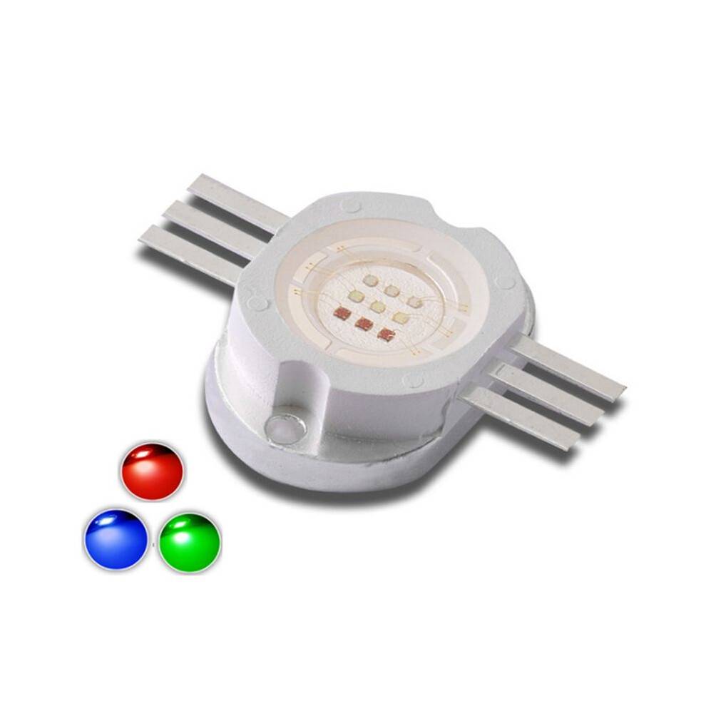 10W RGB Red Green LED Beads 10 Watt Lamp High Power Chip 6pin Round COB SMD Light for Floodlight
