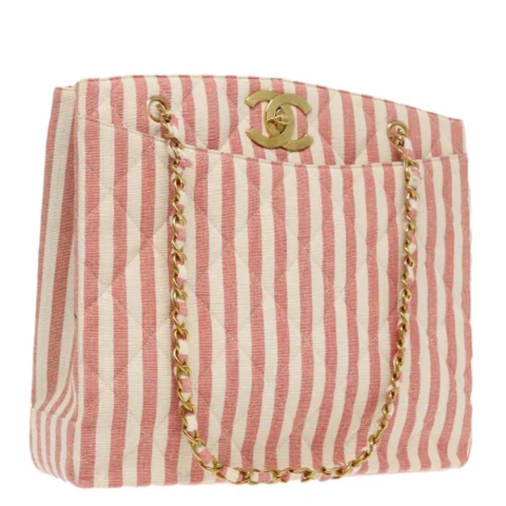 Chanel Vintage Pre-owned Vintage Skuldertaske - Vintage - Dame - Lyserød - ONE SIZE - Uld