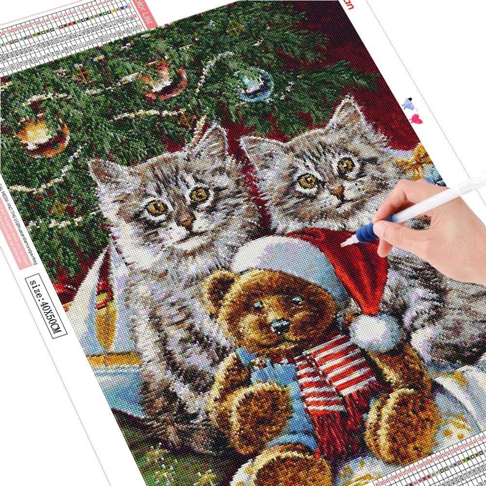 Diamond Painting Snowman Full Dill 5D DIY Handicraft Sale Diamond Embroidery Landscape Rhinestone Kit Christmas Gift Full Square (20X30CM)
