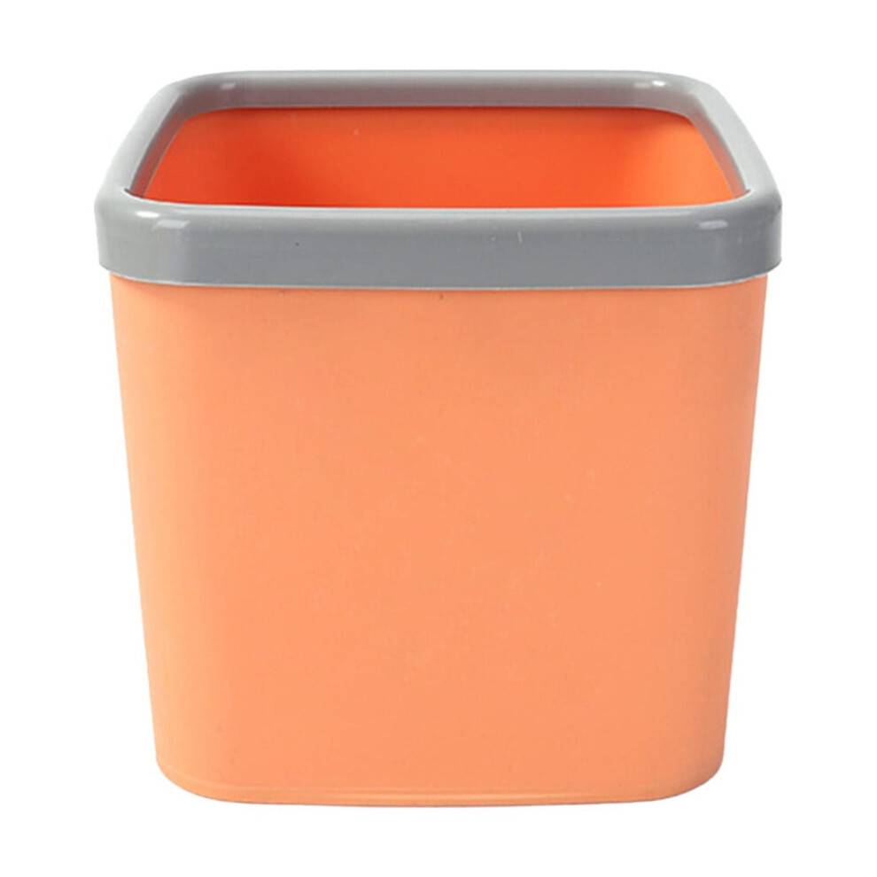 Slank skraldespand til skrivebordet, plastik, 1 gallon, orange.