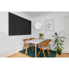 Troldtekt akustikplade Wall Deco V-line sort 60x60 cm