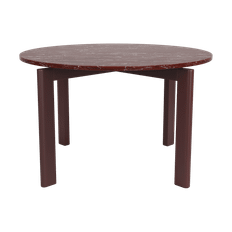 Fritz Hansen After matbord Ø120 cm Polerad marmor-burgundy
