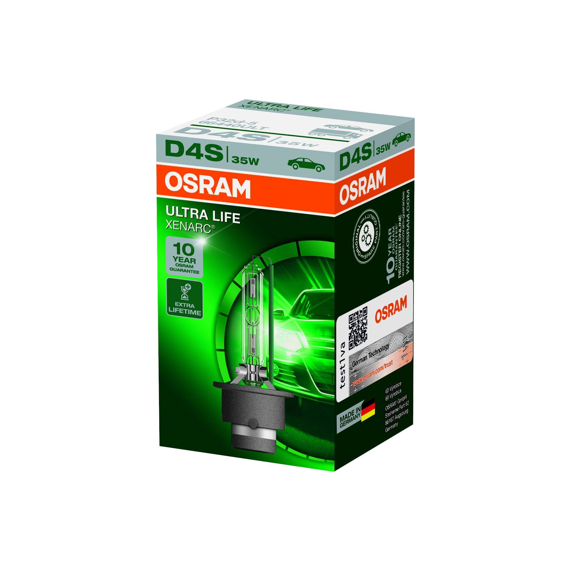 D4S Osram Ultra Life 10 års garanti 4250K