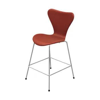 3187 Lav Barstol af Arne Jacobsen Fuldpolstret / Soft læder / Cognac - Jacobsen Plus