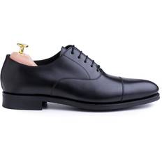 Skolyx sorte glatte cap toe oxfords