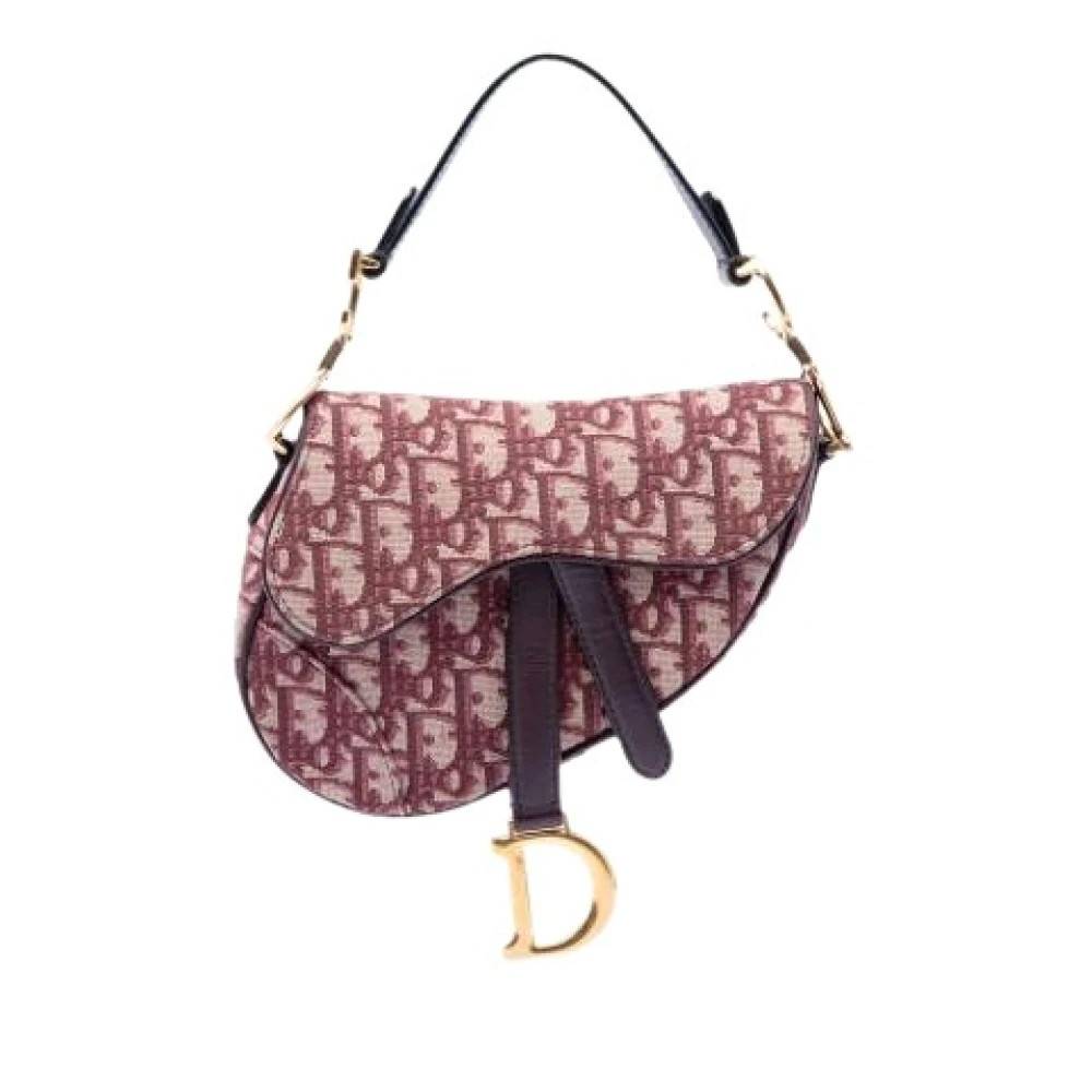 Dior Vintage Pre-owned Saddle Skuldertaske - Vintage - Dame - Flerfarvet - ONE SIZE - Uld