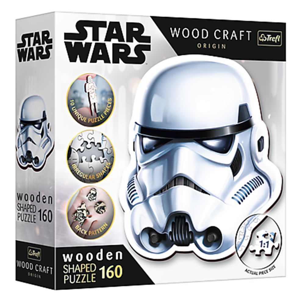 Puslespil, Star Wars, Storm Trooper, Træbrikker, 160 brikker