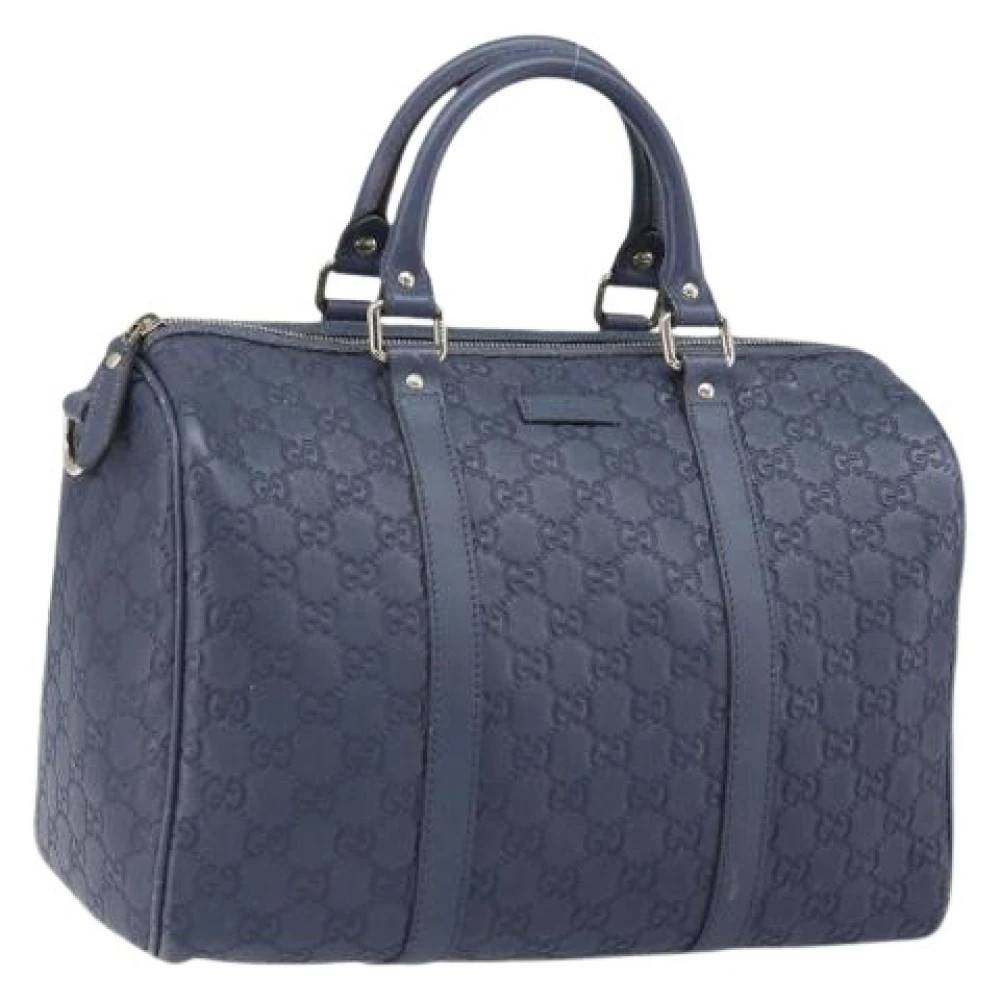 Gucci Vintage Pre-owned Canvas Håndtaske - Vintage - Dame - Blå - ONE SIZE - Tyl