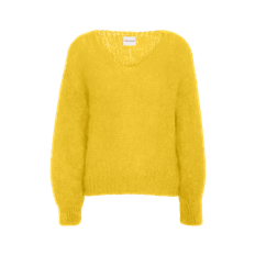 Americandreams Milana LS Mohair Knit Yellow - XL