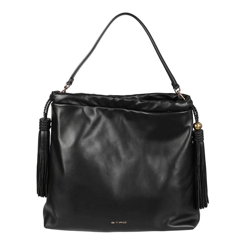 Etro Stor Kalispera Shopping Taske - Tasker - Dame - Sort - ONE SIZE - Uld