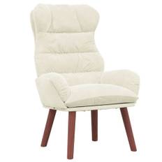 Avkopplande Stol Cream Sammet