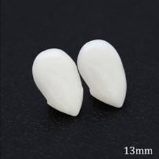 2 st halloween dekorationer vampyr tänder huggtänder proteser cosplay löständer kostym rekvisita för skräck halloween festtillbehör - Tänder (13mm)