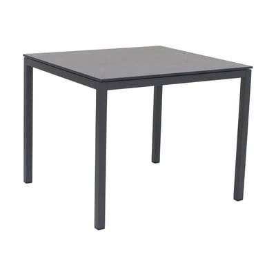 Mandalay Pure Havebord - H 72 x B 90,3 x L 82,5 cm - Kompaktlaminat/aluminium - Antracit