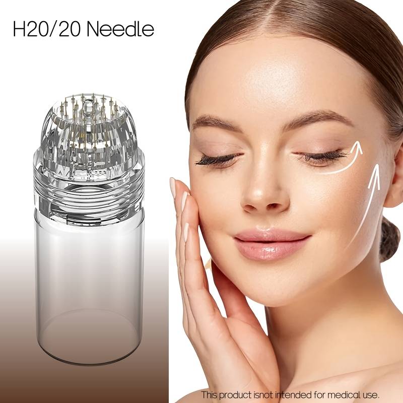 New Reusable 20Pins Derma Stamp Titanium Microneedle 20Needle Skin Care Whitening Bottle Roller For Skin care
