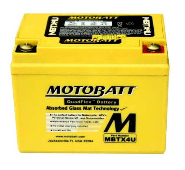 Motobatt 12V 4,7Ah 70A batteri MBTX4U