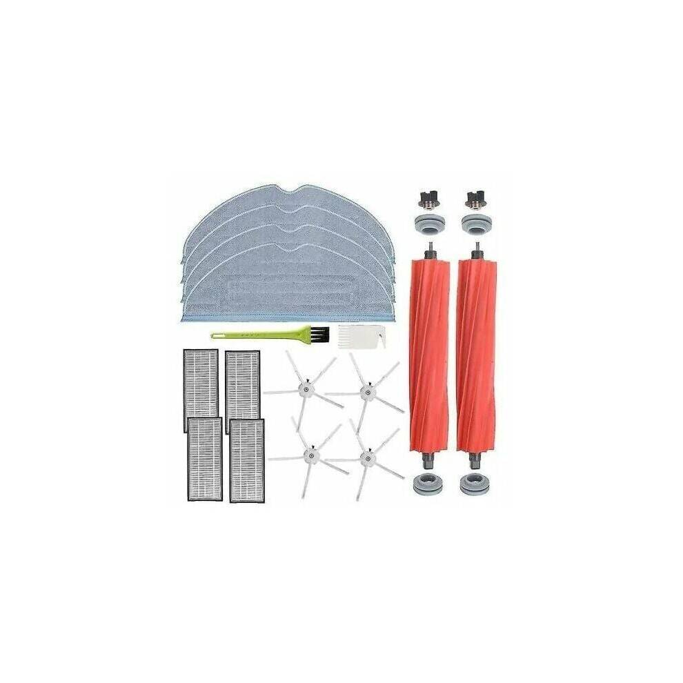 Reservedele til robotstøvsuger med anti-filtringsdesign, mikrofibermoppepuder og teflonbelagt filter til Roborock S7-serien, forseglet gulvrengøring