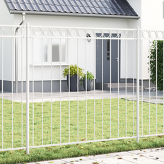 vidaXL Havehegn Hvid 1,7x1,5 m Stål