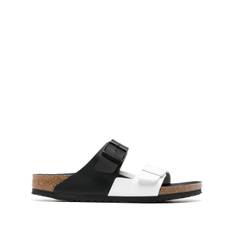 Birkenstock - Arizona Split sandaler - unisex - kalvskinn/gummi/Tyg - 46 Narrow - Svart