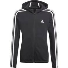 Adidas - Essentials 3-Stripes hættetrøje - 128  - Sort