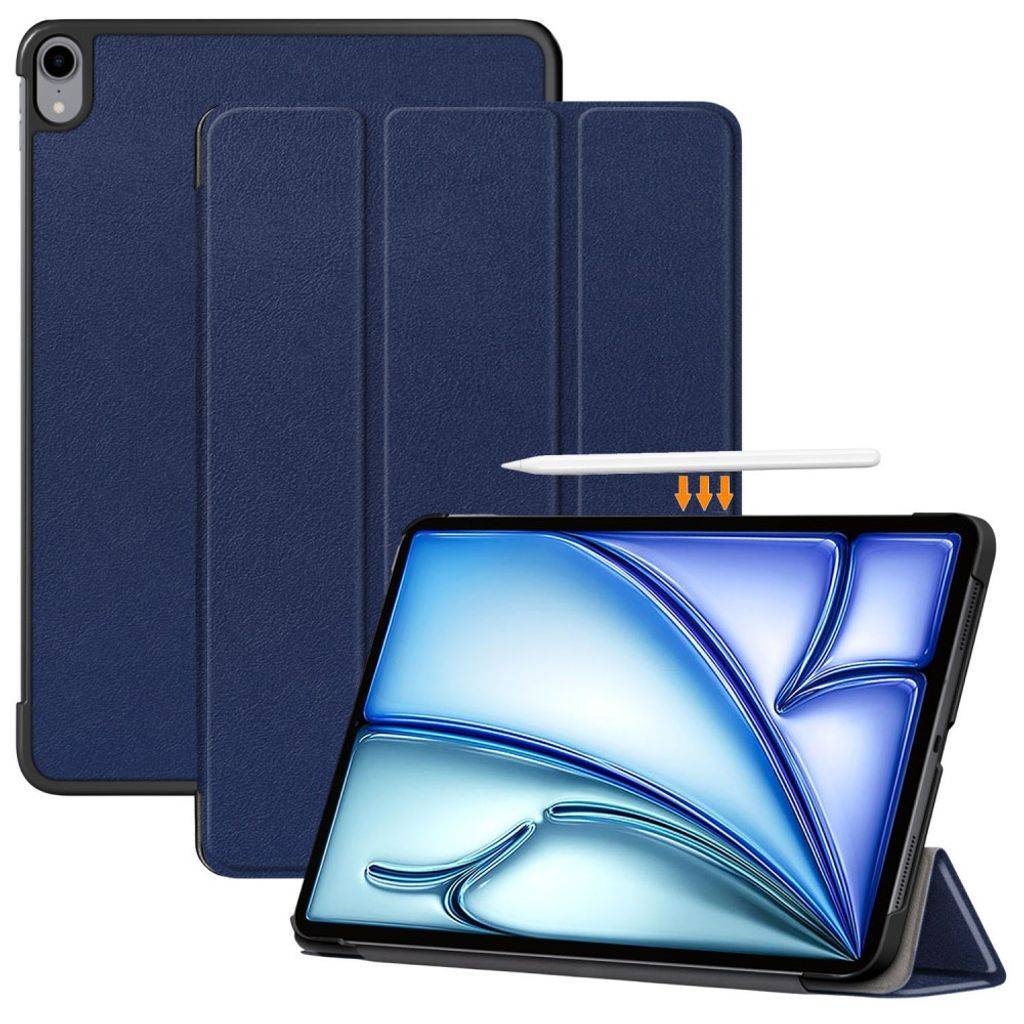 iPad Air 11"/10.9"/Pro 11" Folio flip cover med tri-fold-standfunktion - Blå